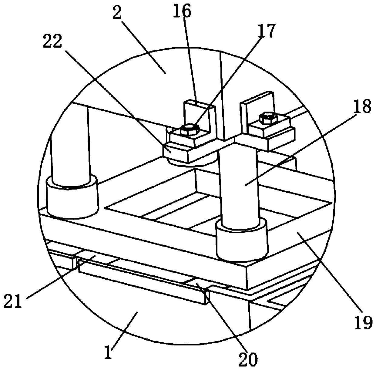 Mounting mechanism for high-voltage circuit breaker