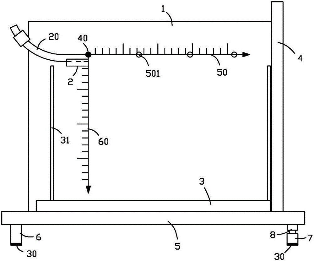 Horizontal projectile motion demonstration instrument with automatically-adjustable levelness