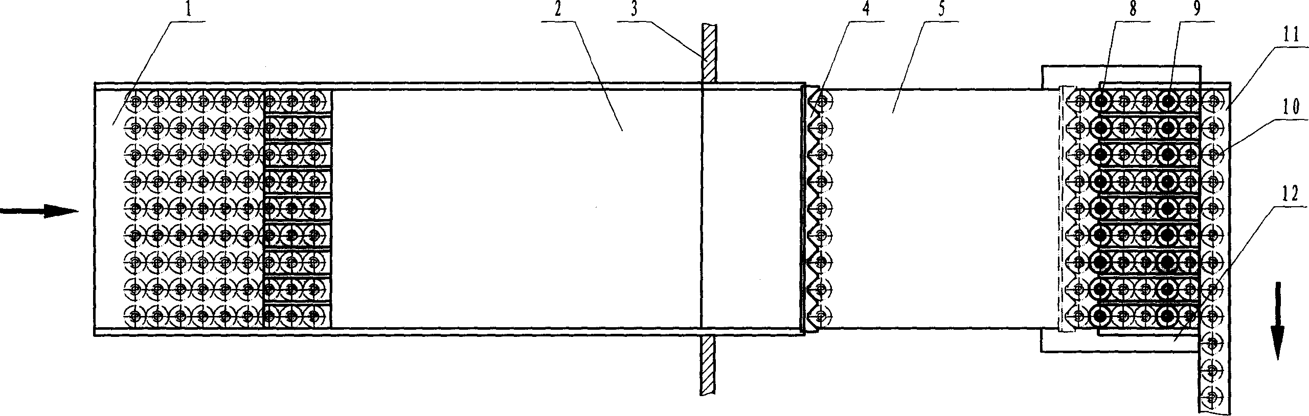 Cleaning, filling and capping device for glass bottle or similar container