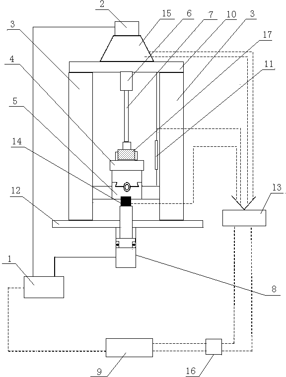 Mechanical rock-breaking experiment device and method