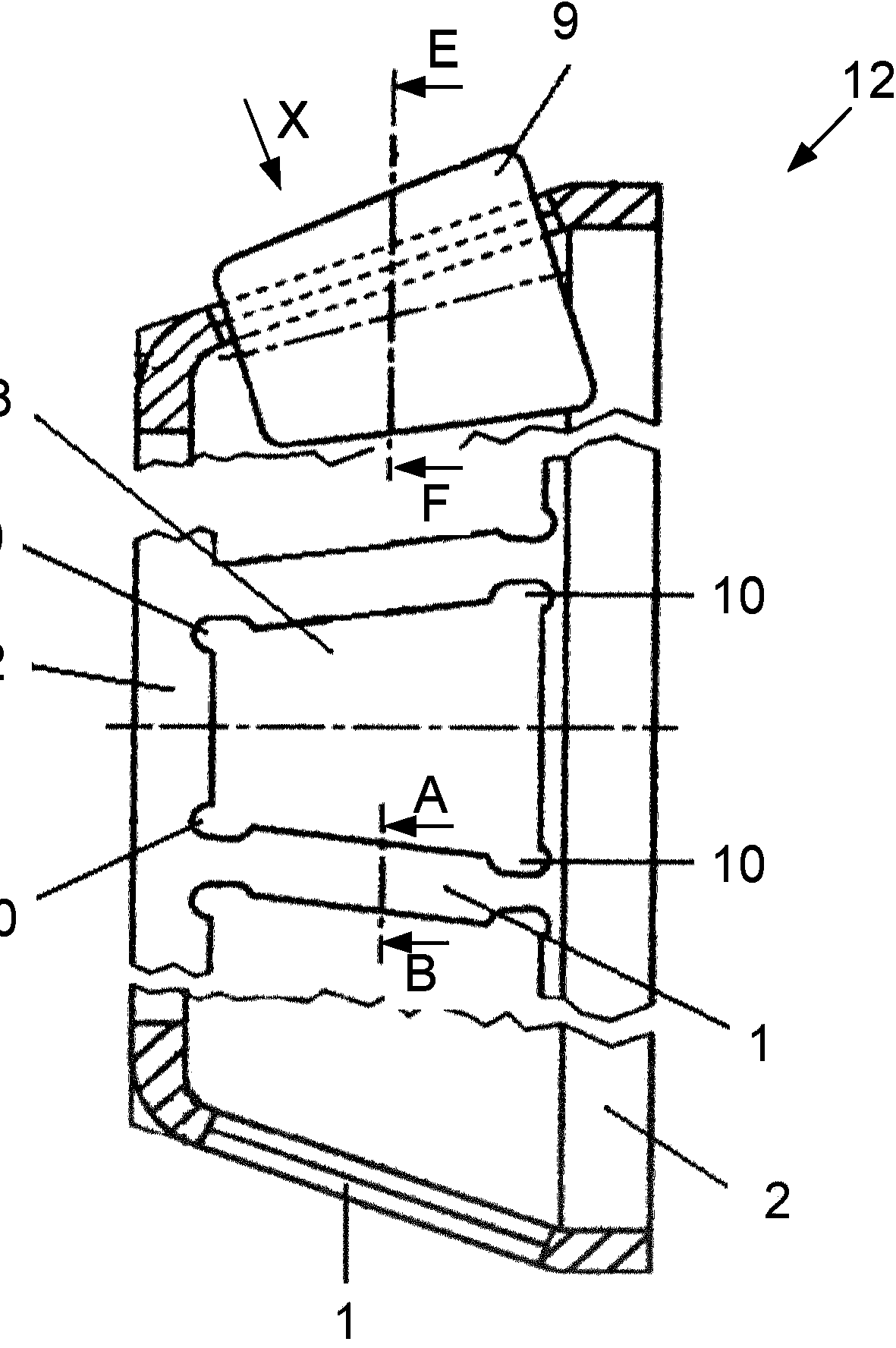Rolling-element bearing cage and method for producing a rolling-element bearing cage