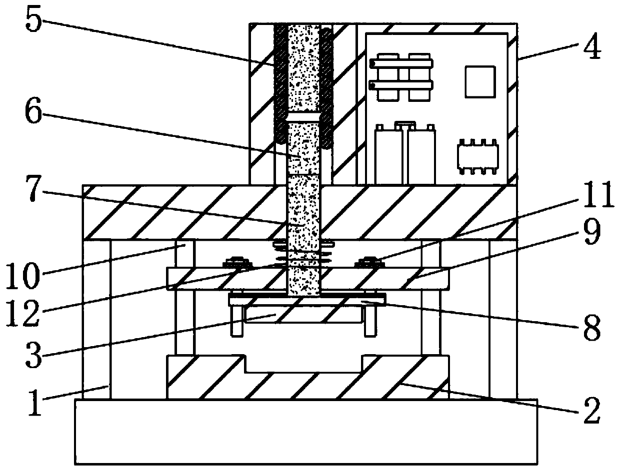 Battery pole piece forming device