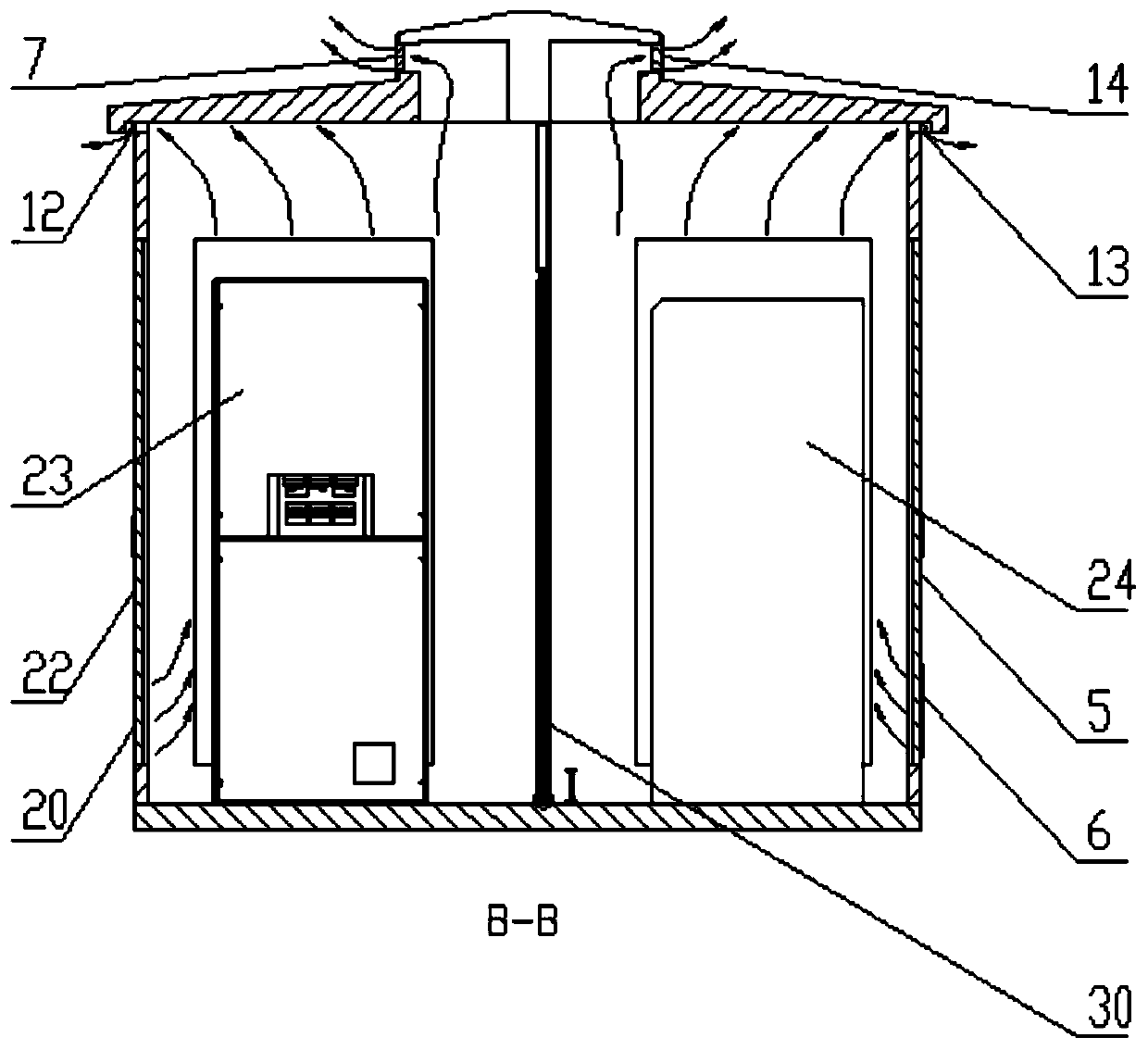 Semi-open pre-assembled substation