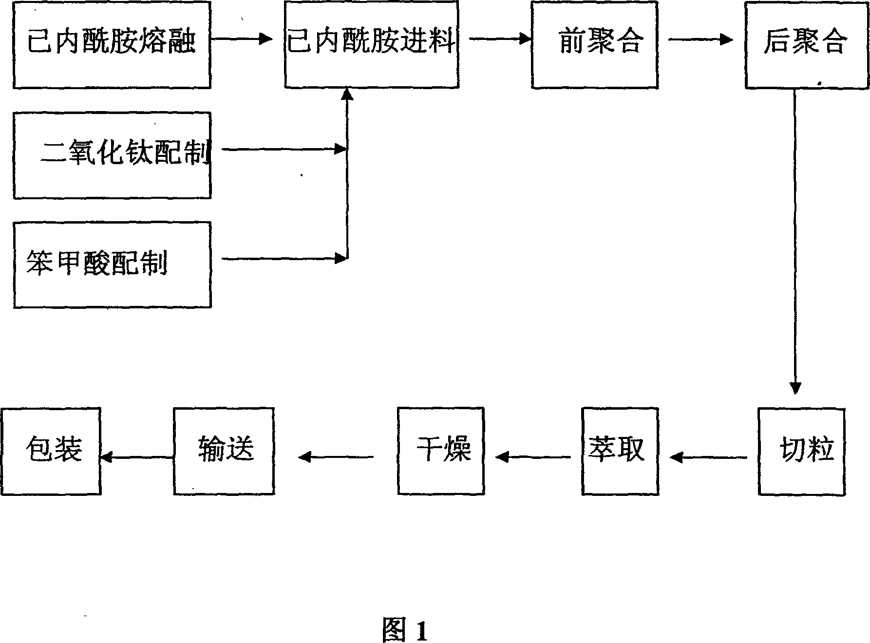 Production technique and equipment for polymerizing polyamide