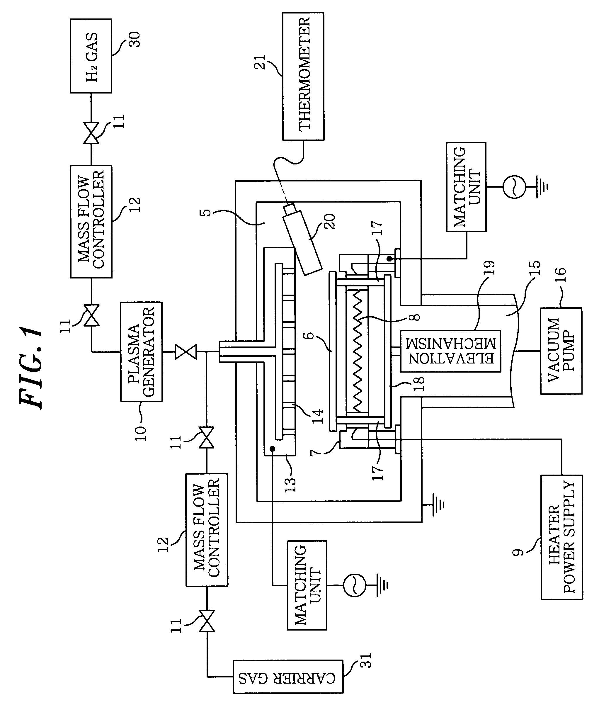 Ashing method and apparatus therefor