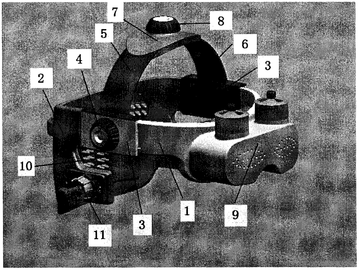 Vibrating head original point massage device