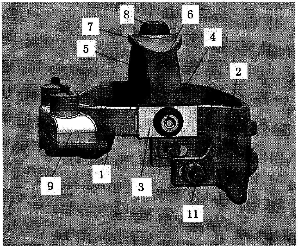 Vibrating head original point massage device