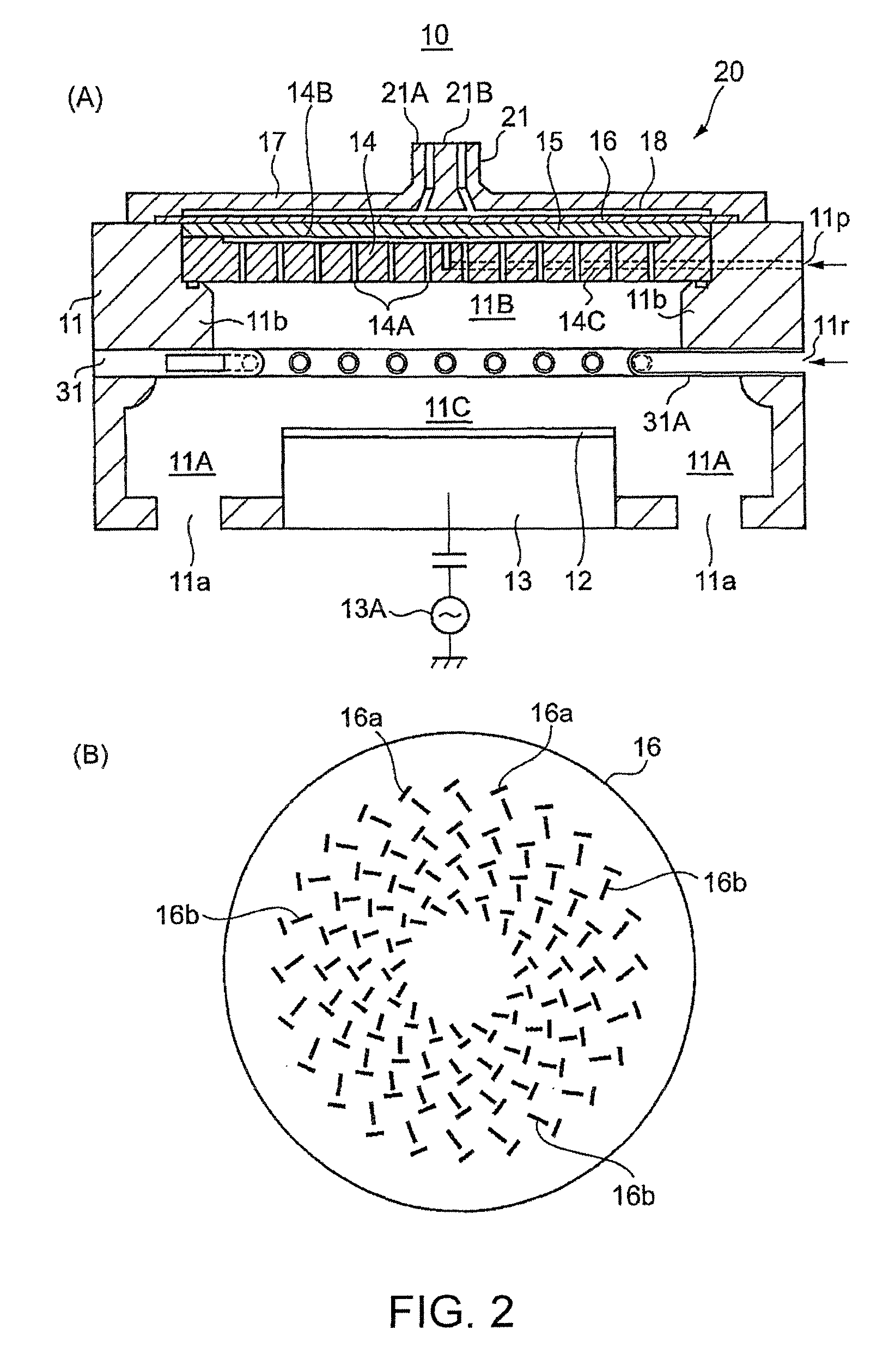 Protective film structure of metal member, metal component employing protective film structure, and equipment for producing semiconductor or flat-plate display employing protective film structure