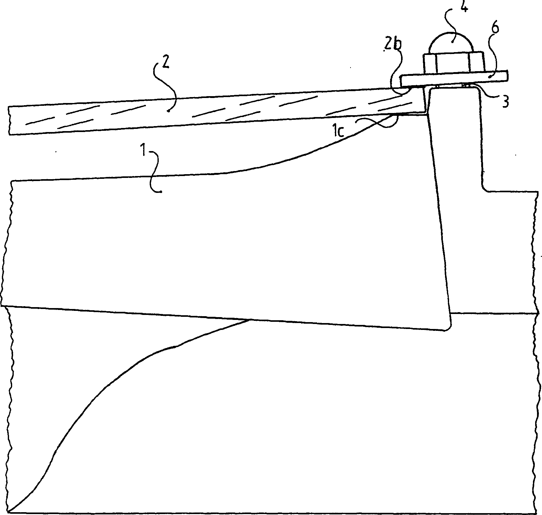 Method for integrated covering single-pitch roof by using photocell board and large tile forming covering material