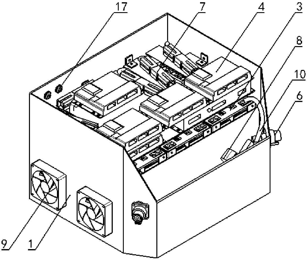Novel driving battery box for electric vehicle