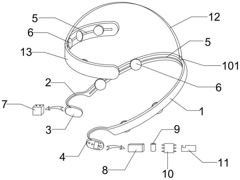 Percutaneous nerve electrical stimulator for treating alopecia seborrhoeica