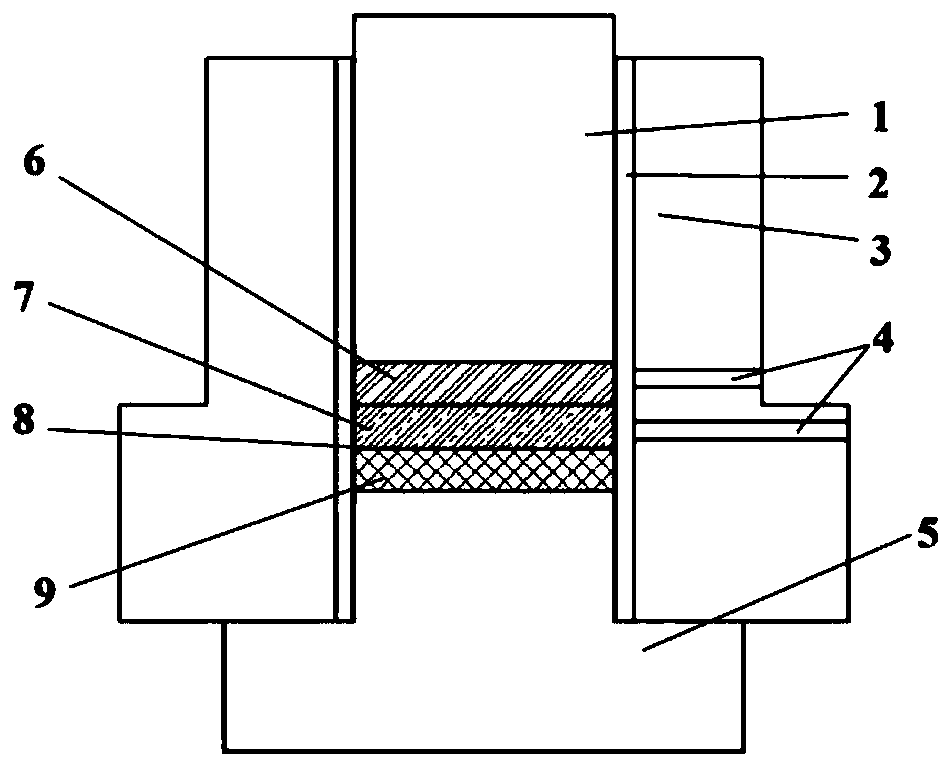 SPS connecting method of WRe/TZM/graphite