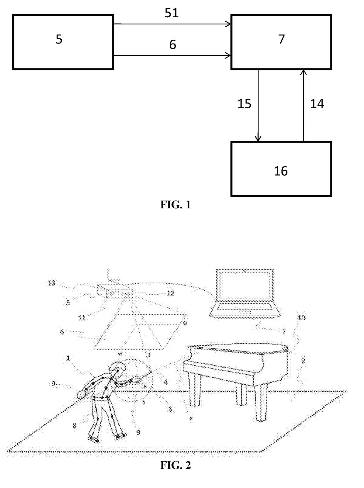 System and method for interaction with a computer implemented interactive application using a depth aware camera