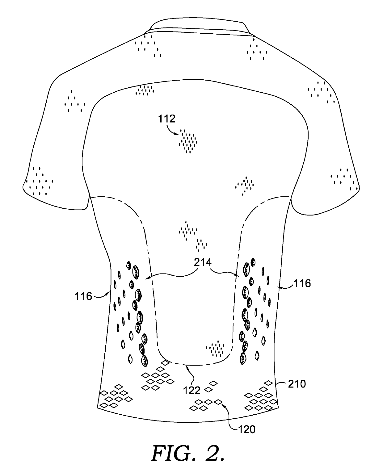 Apparel item configured for reduced cling perception