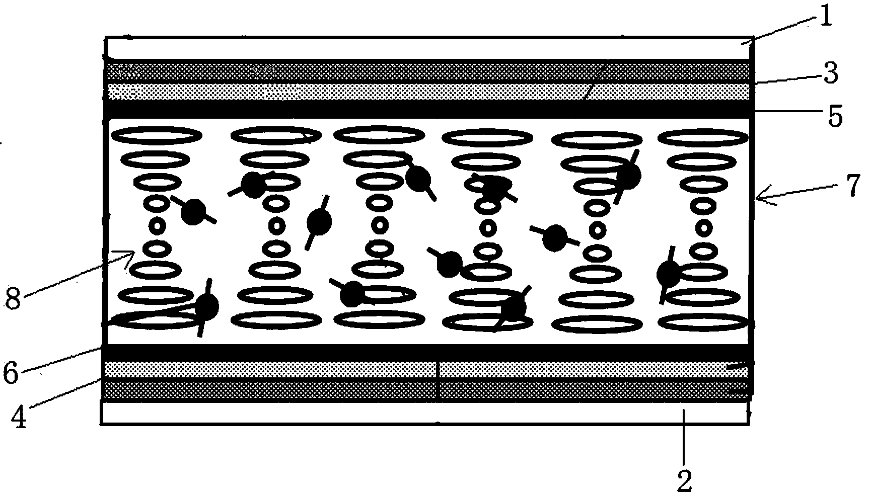 Dye adulteration nematic liquid crystal tunable laser and preparation method thereof