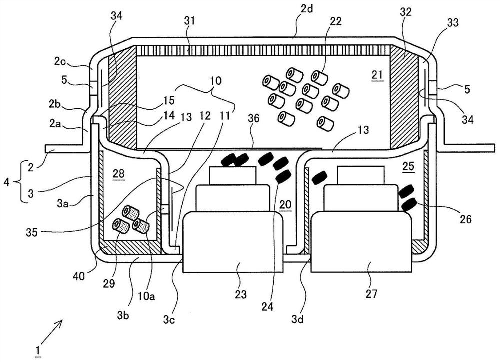 Gas generator, and method of assembling two-stage gas generator