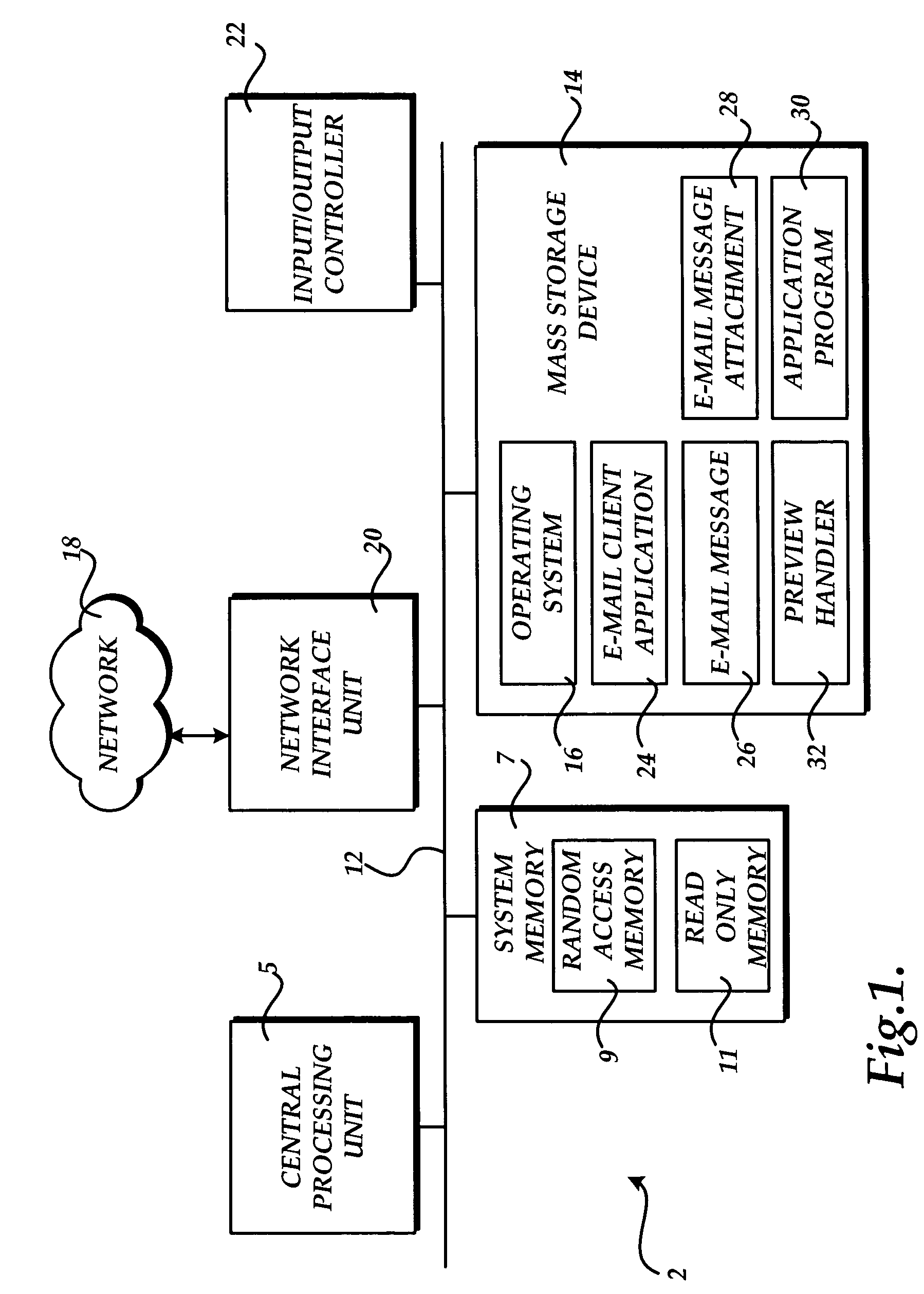 Method and computer-readable medium for navigating between attachments to electronic mail messages