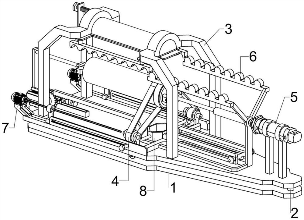 Polishing machine for iron stair strut of industrial style furniture