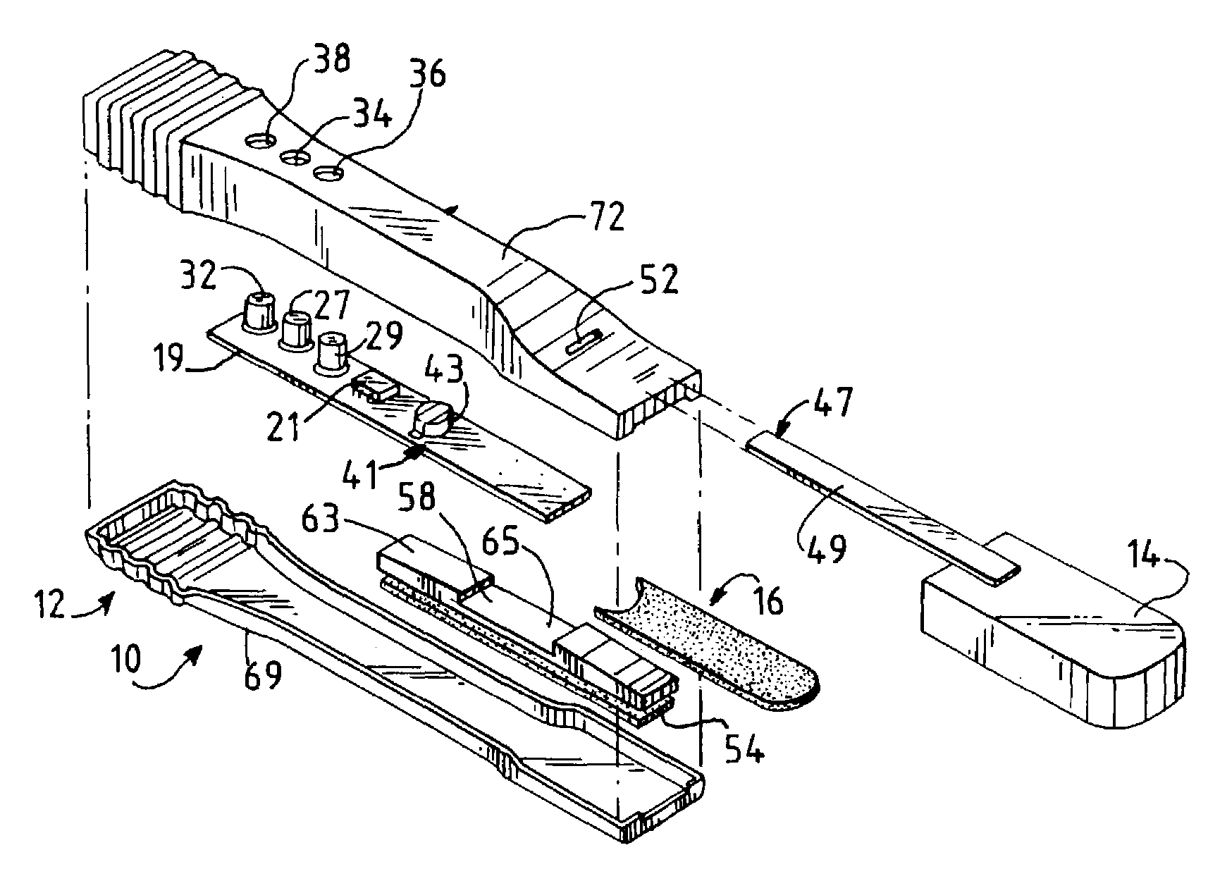 Assay test device and method of making same
