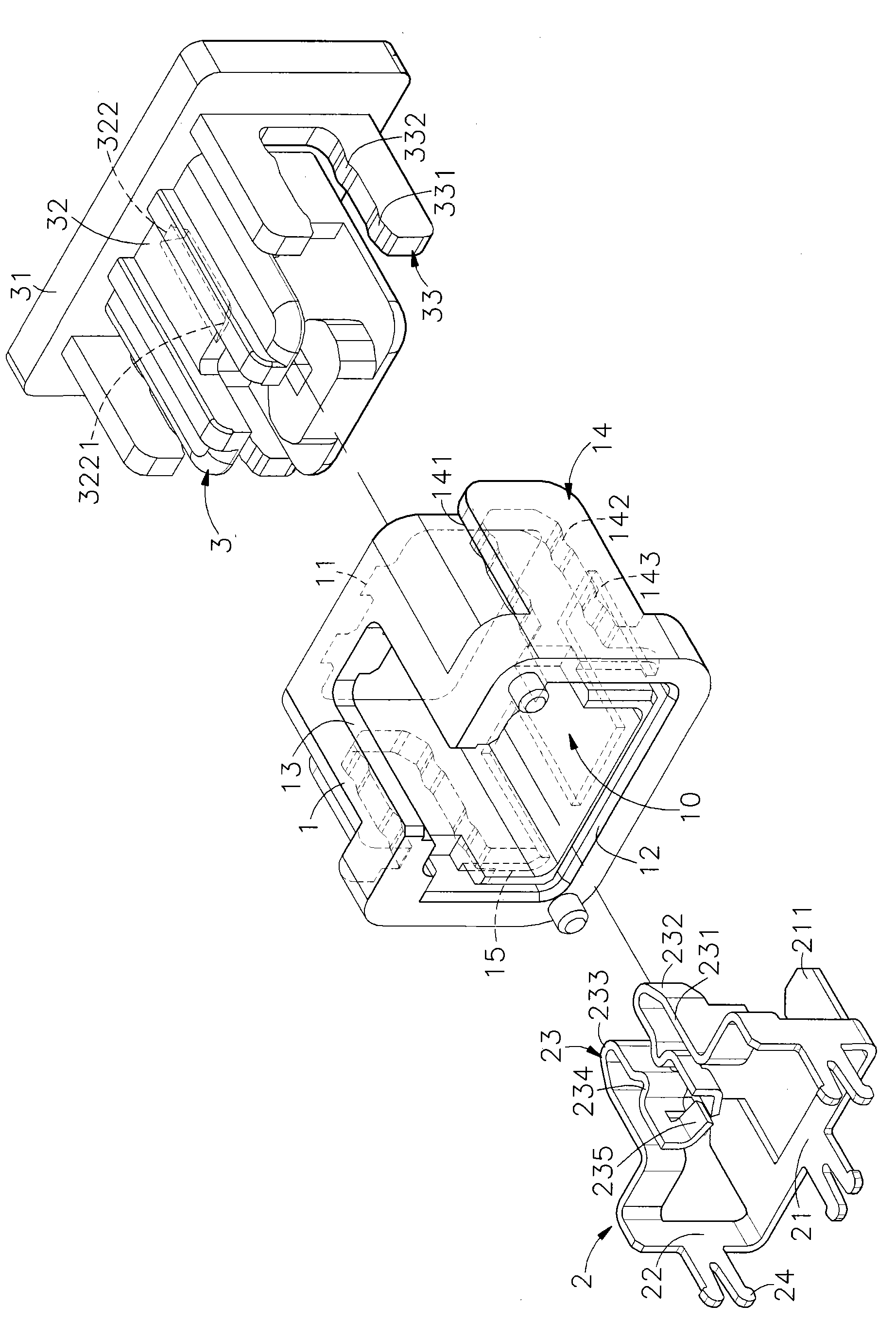 Method for assembling lighting tube connector