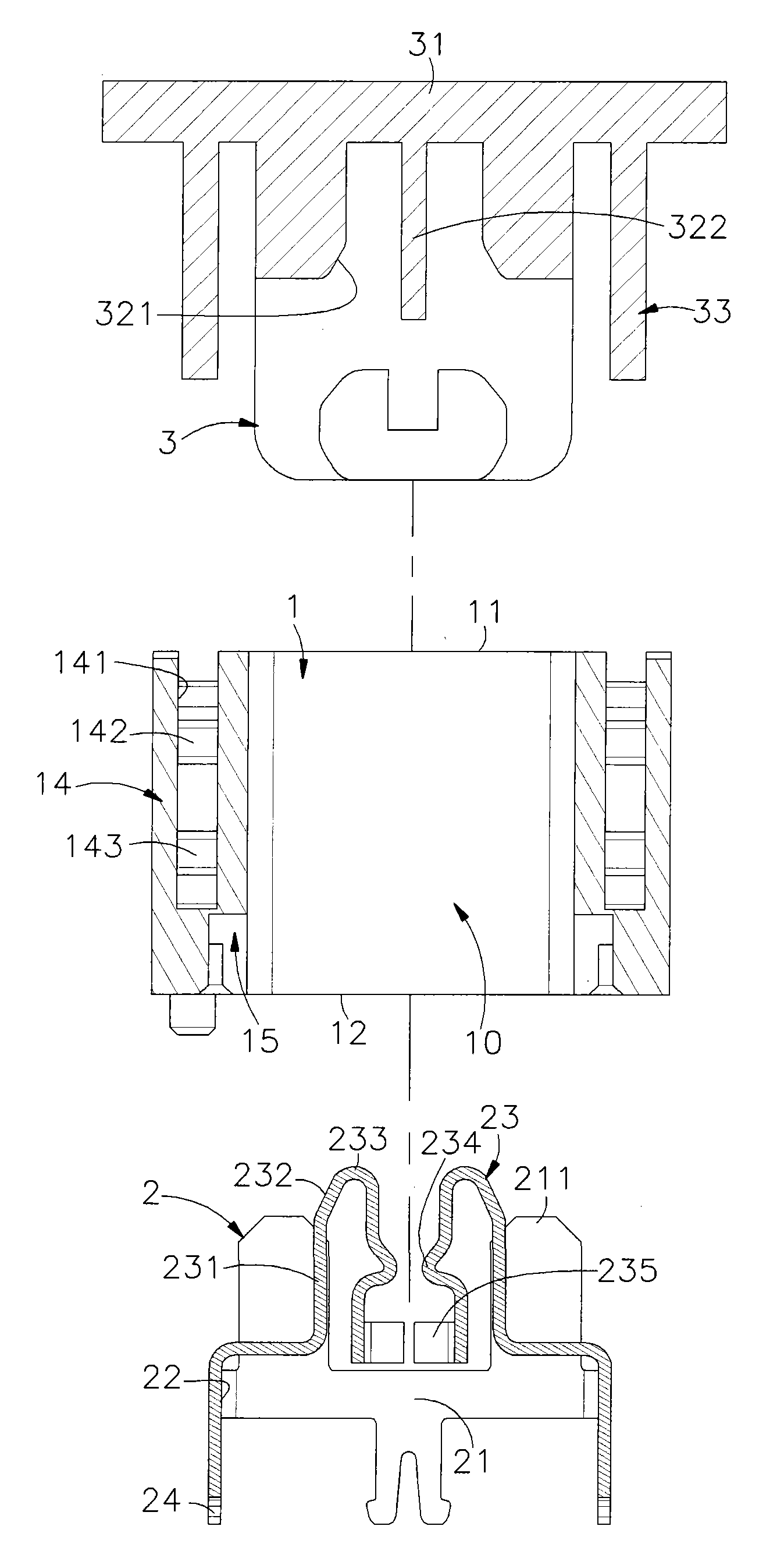 Method for assembling lighting tube connector