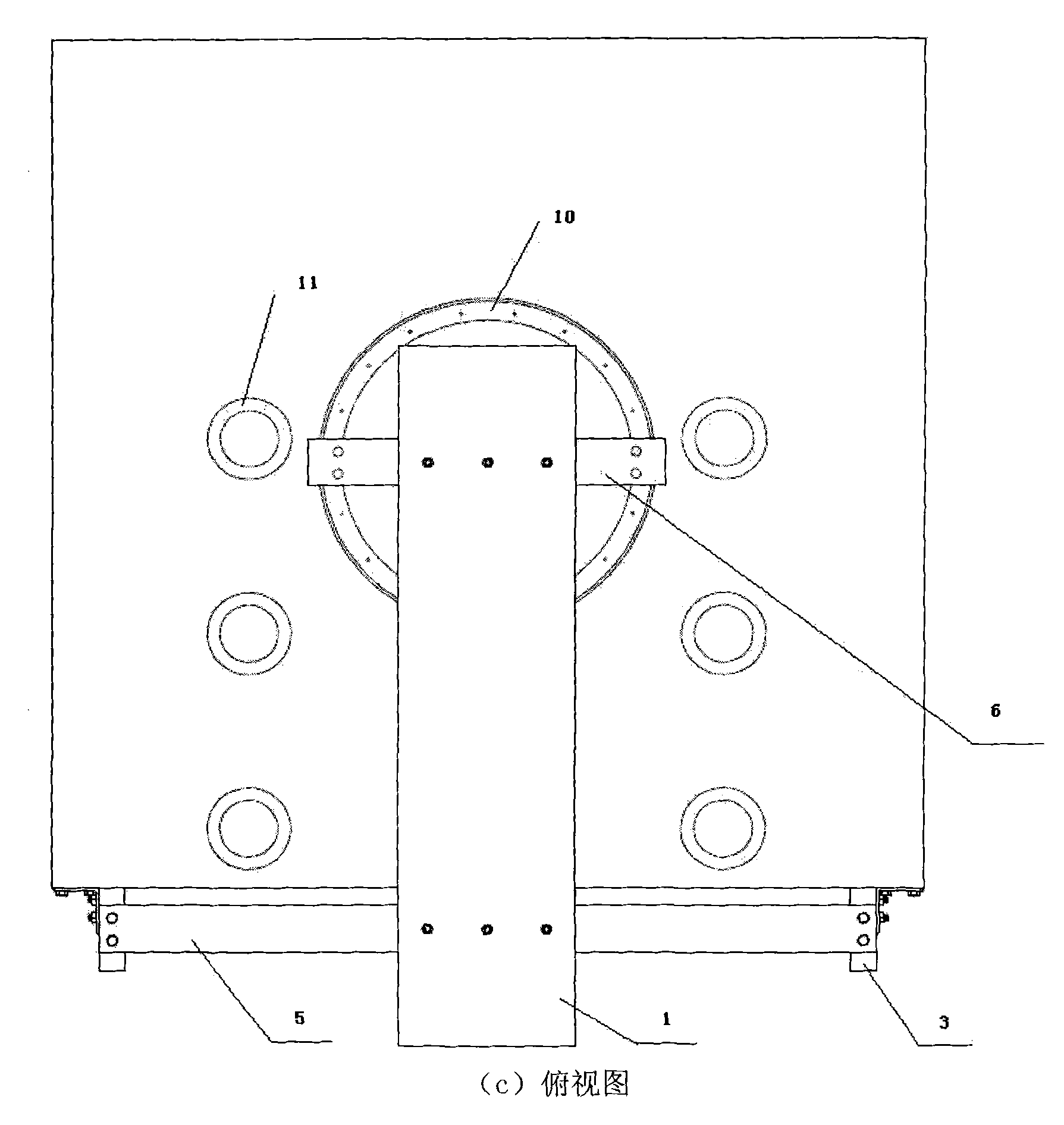 Bridge type tool for measuring high-precision camera mounting surface