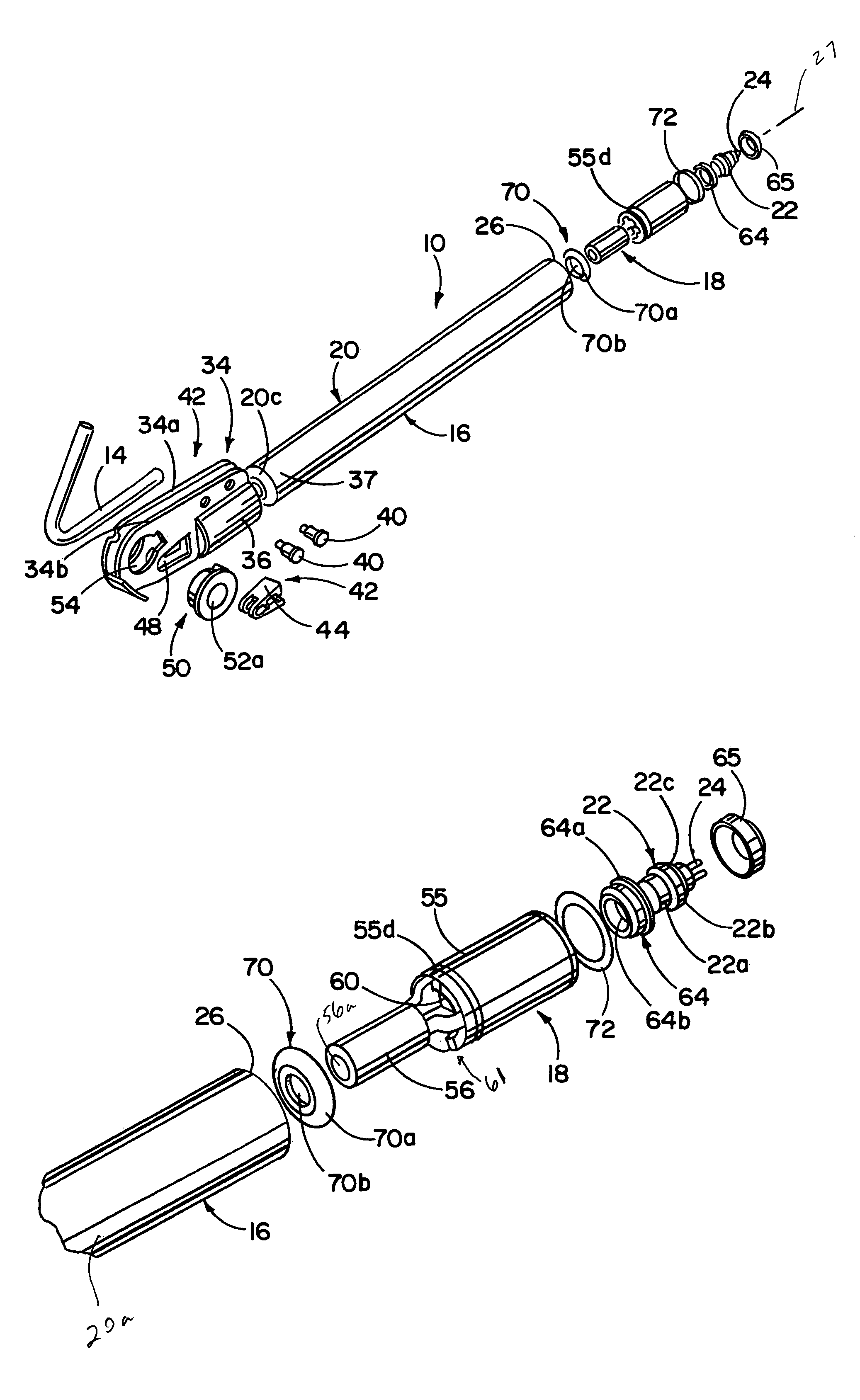 Pretensioner with integrated gas generator