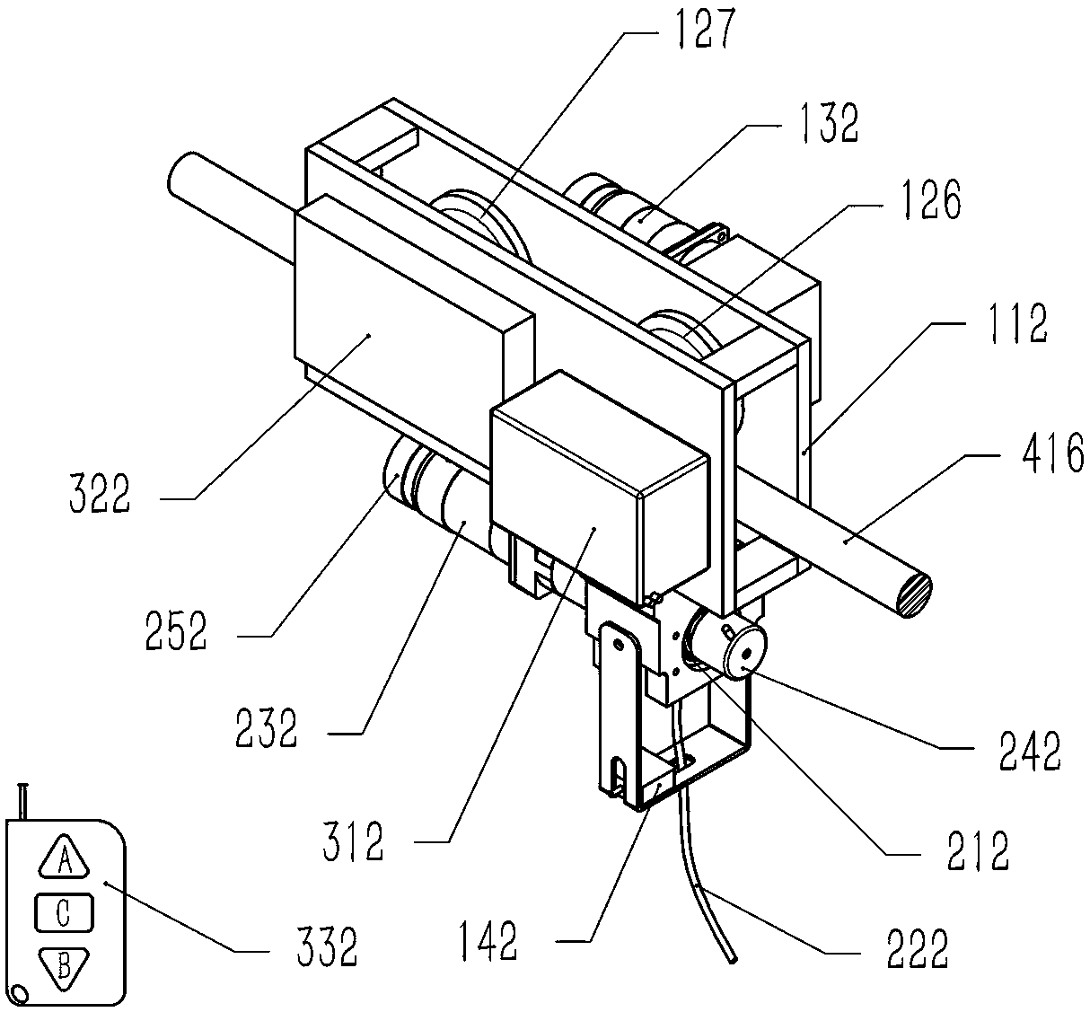 High-altitude ropeway walking protector