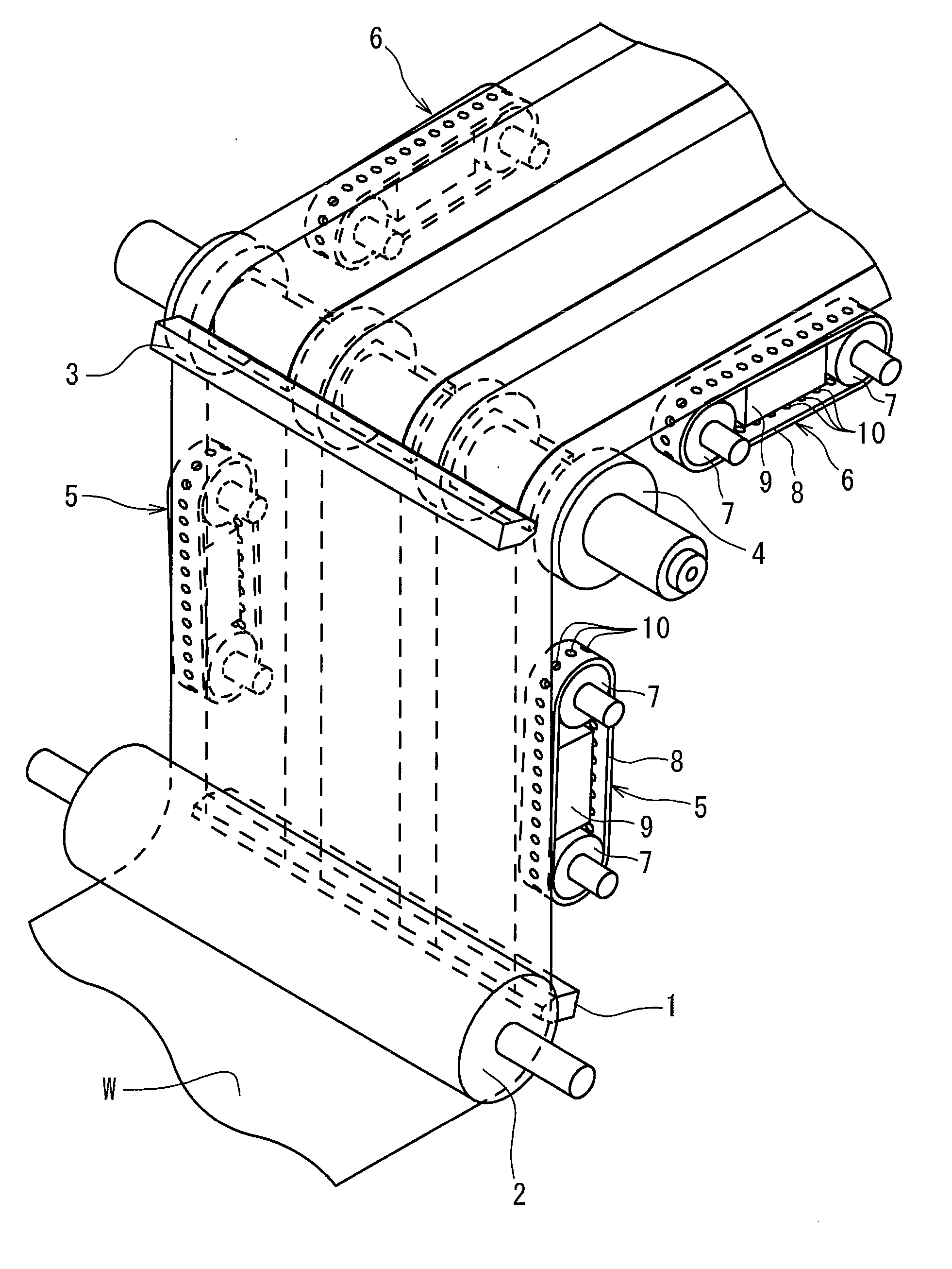 Double side coating device