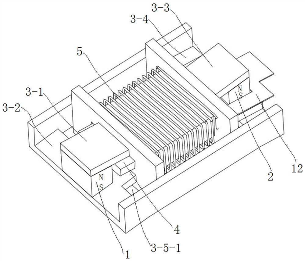 Two-end double-magnet self-generating device and wireless switch applying same