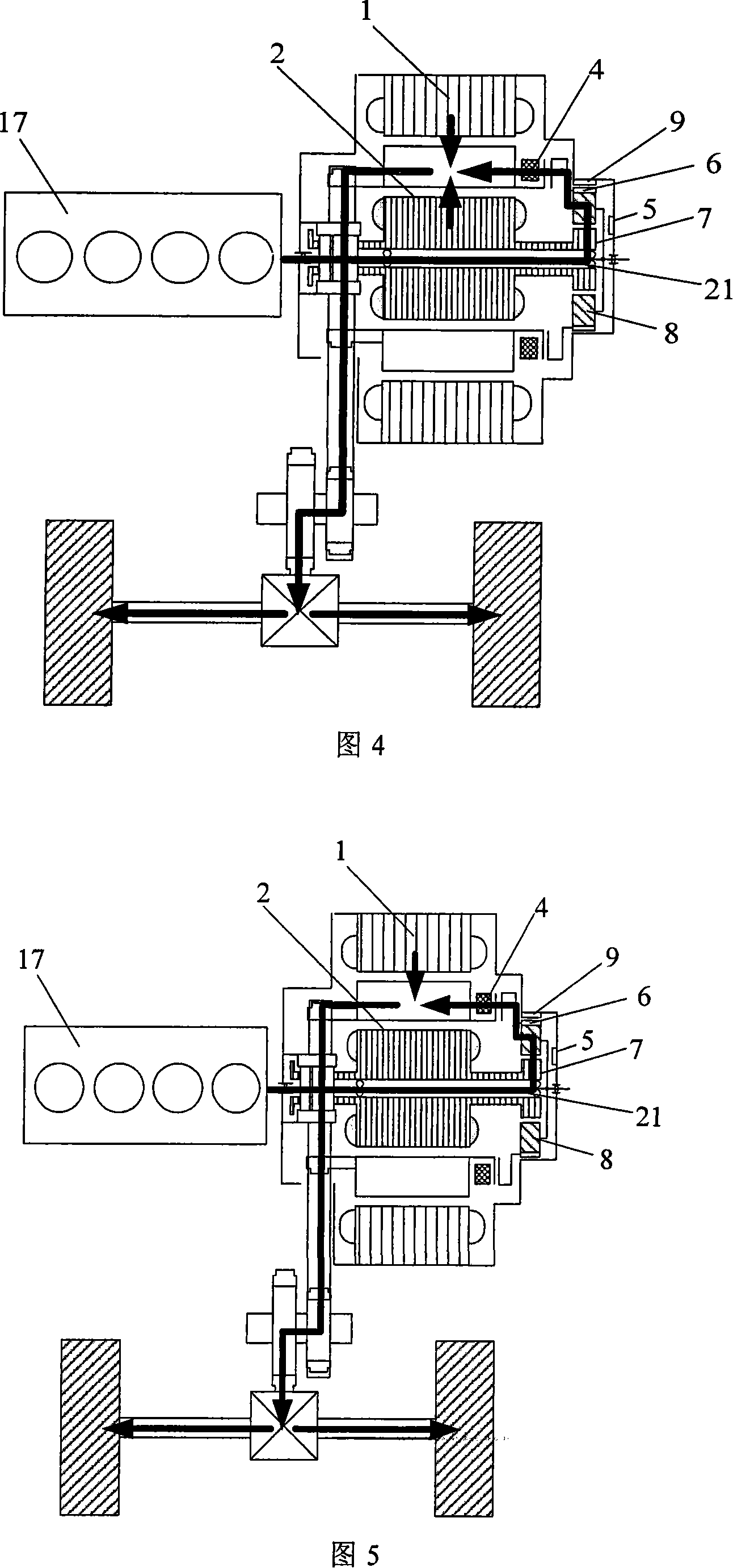 Electrical variable-speed case and its dynamic mode