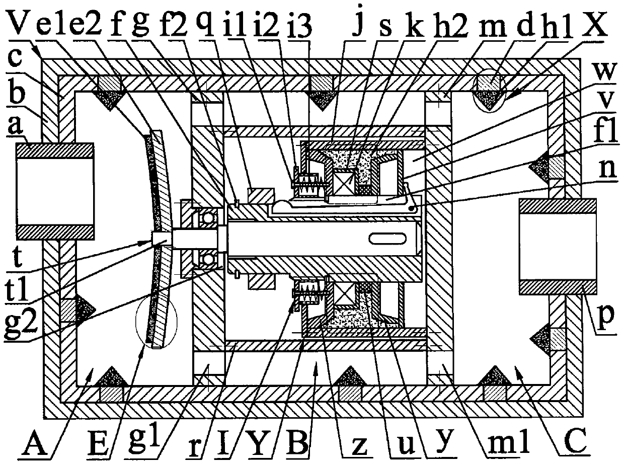 A piezo-electromagnetic-rheological muffler for marine turbine engines