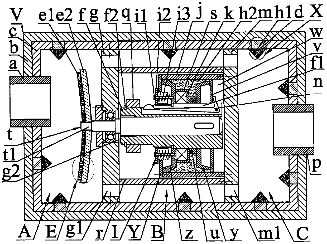 A piezo-electromagnetic-rheological muffler for marine turbine engines