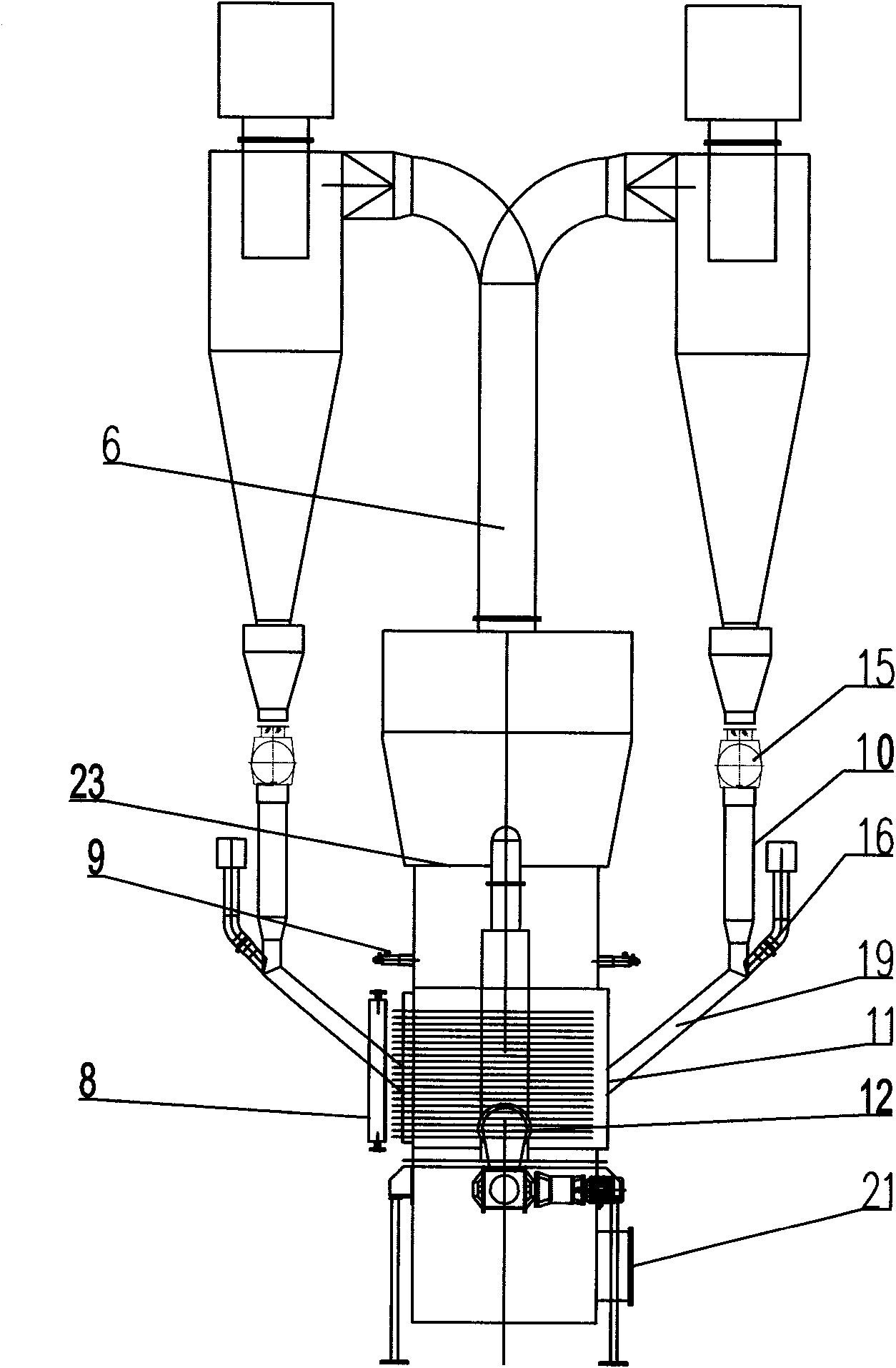 Fluidized bed granulator