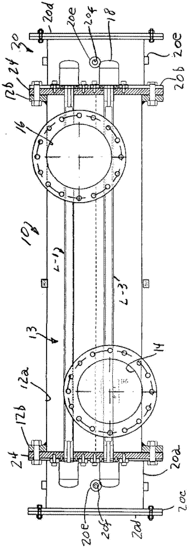 Apparatus for installation of ultraviolet system for ballast water treatment in explosive atmosphere of shipboard pump rooms and offshore platforms