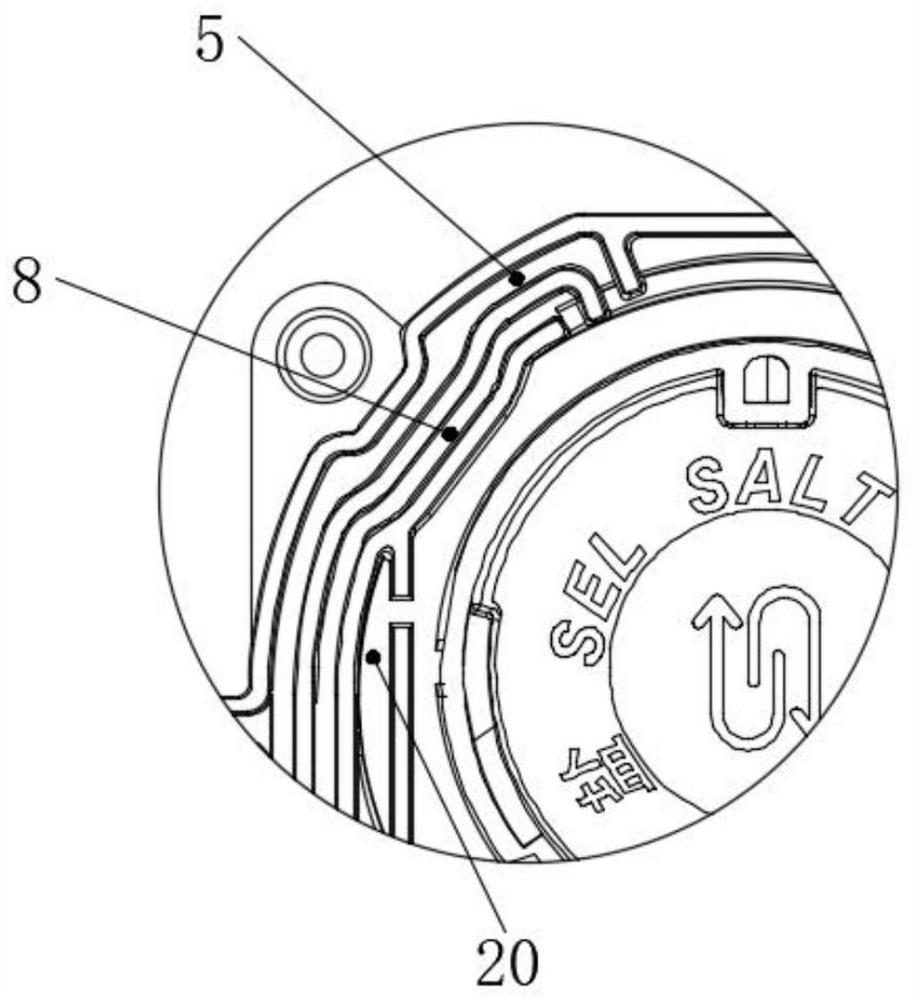 Water softener for dish-washing machine and dish-washing machine