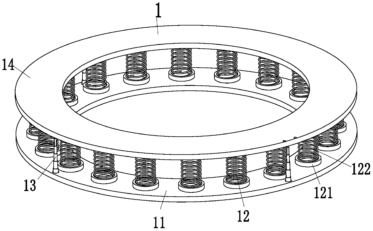 A buffer type wave elastic washer for precision mechanical parts installation