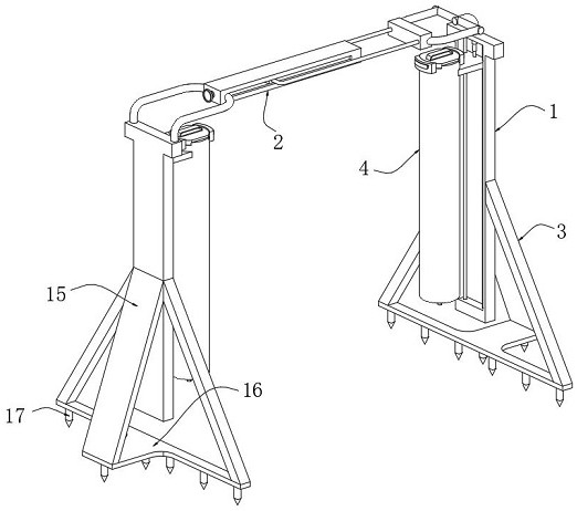 Ecological environment-friendly soil detecting and sampling device