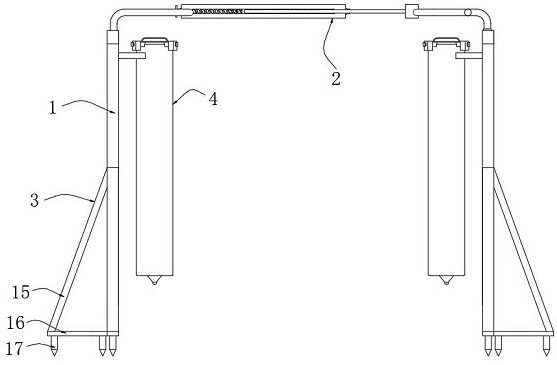 Ecological environment-friendly soil detecting and sampling device