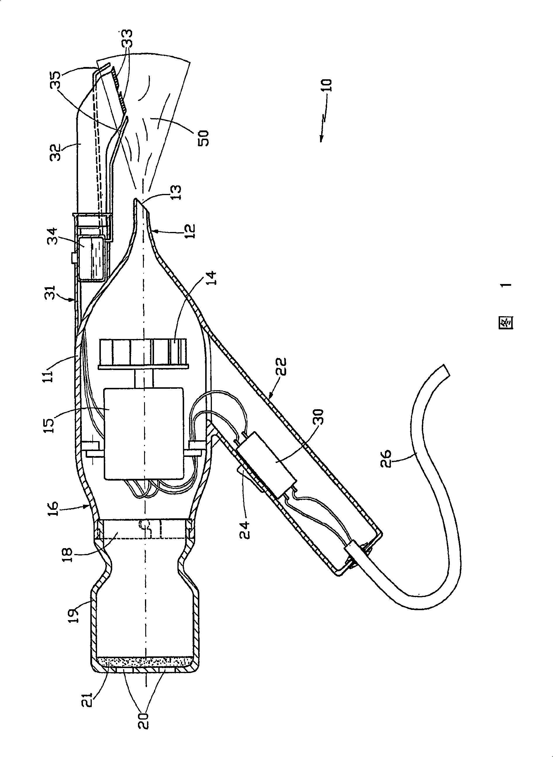 Apparatus for effecting hair-removal and cleaning on body parts in sanitary or medical ambits