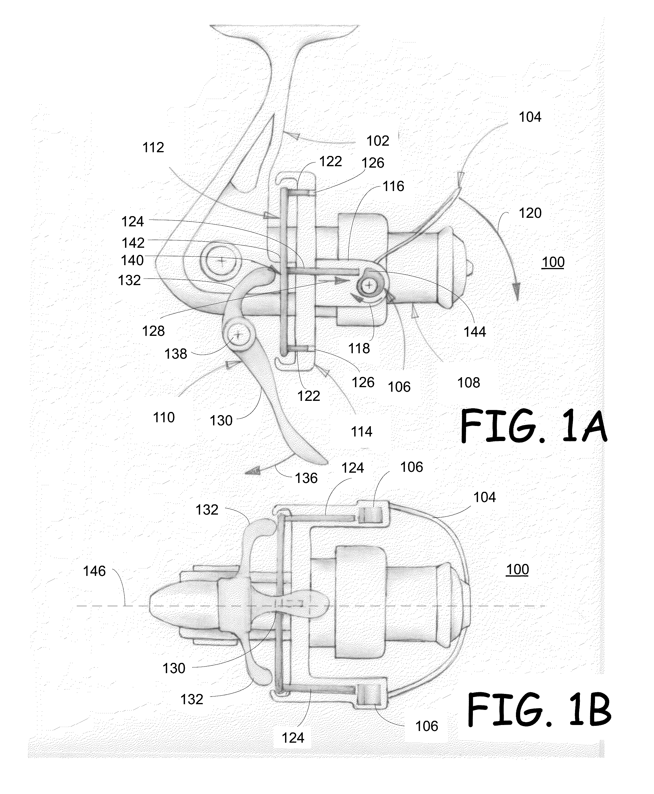 Bowfishing reel with automatic bail open