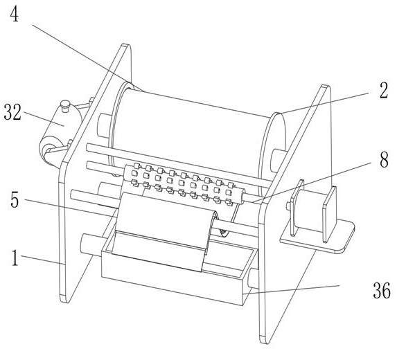 Paper pulp dehydration process and device for producing high-strength wallpaper base paper