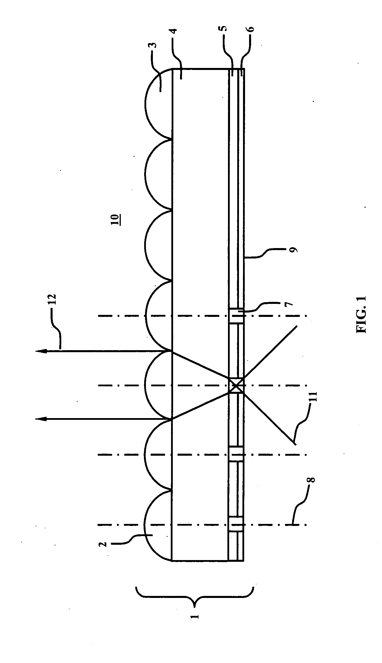 Collimating microlens array