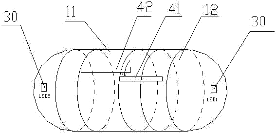 Capsule photon therapy device with switch device