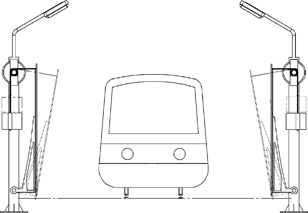 Self-electricity-generation type railway lamps taking suction force as electricity generation power