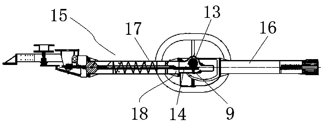 Conductive disconnecting link of disconnecting switch, gear box of conductive disconnecting link and gear box body