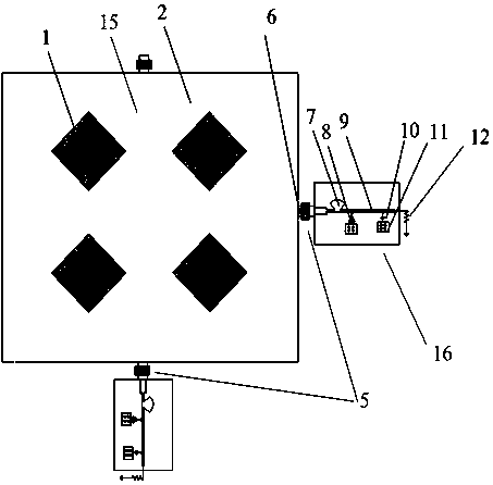 Energy and information parallel transmission rectifier antenna array