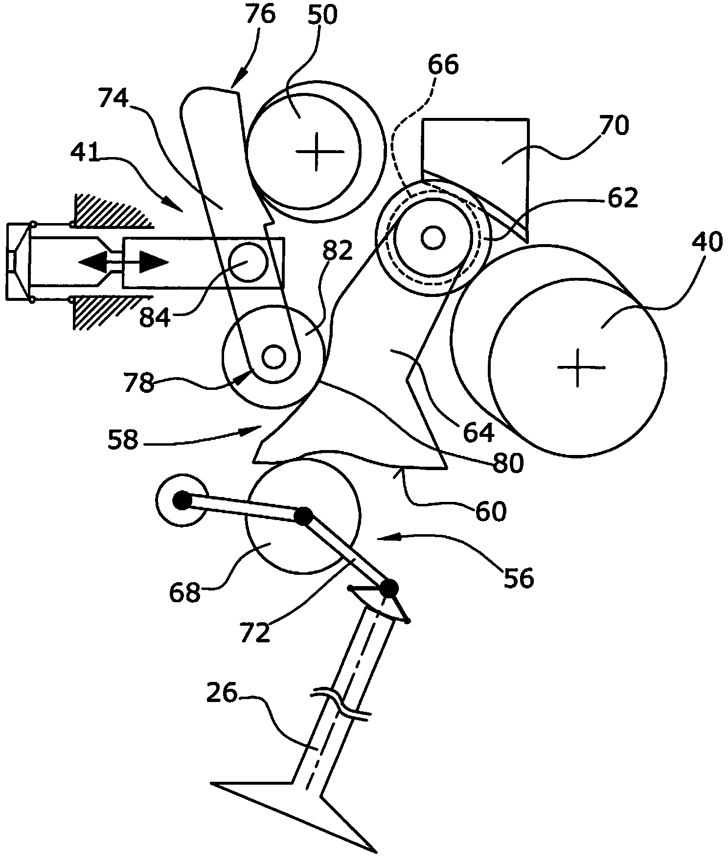 Mechanically controllable valve drive arrangement