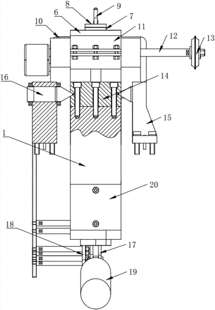 Circular locus crowned tooth forming grinding swing device