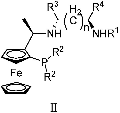 Tridentate nitrogen phosphine ligand and complex and application thereof in asymmetric catalytic hydrogenation of ketone